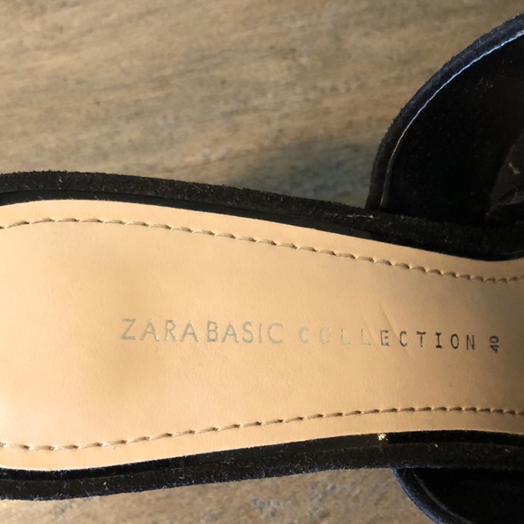 Black Suede Zara Mules - Picture 4 of 8